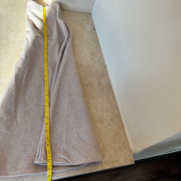 OGL Cashsoft Wool Like Flared Maxi Heather Oatmeal Beige Womens Size M - Picture 11 of 16